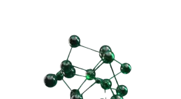 3D network structure with connected green spheres representing curiosity and exploration.